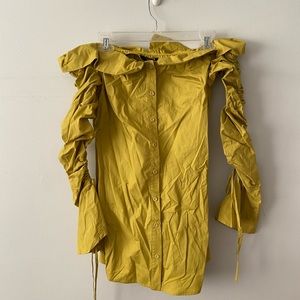 Forever 21 off the shoulder long sleeve dress